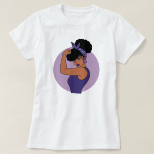 Camiseta Mujer Negra Fuerte