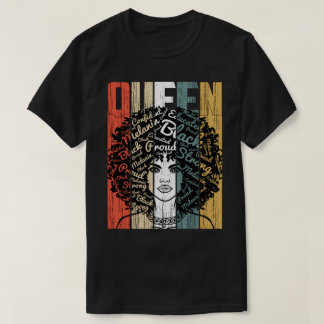 Camiseta Mujer negra fuerte educada en África