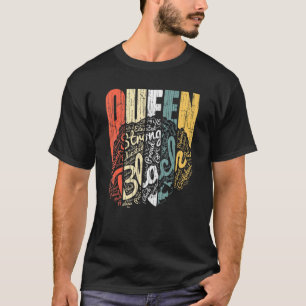 Camiseta Mujer negra fuerte reina afrodescendiente cosecha 