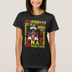 Camiseta Mujer negra fuerte, reina negra y trabajadora