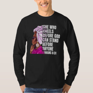 Camiseta Mujer negra norteamericana cita historia negra