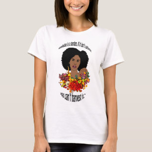Camiseta Mujer Negra Proverbios Africanos Citas Sabiduría a