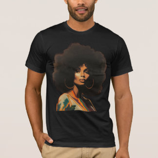Camiseta Mujer negra vintage