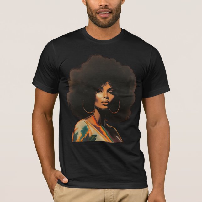 Camiseta Mujer negra vintage (Anverso)