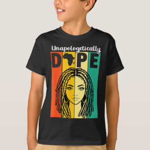 Camiseta Mujer niña mujer negra sin disculpas historia locd