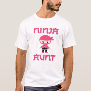 Camiseta Mujer Ninja tía Chica Rosa