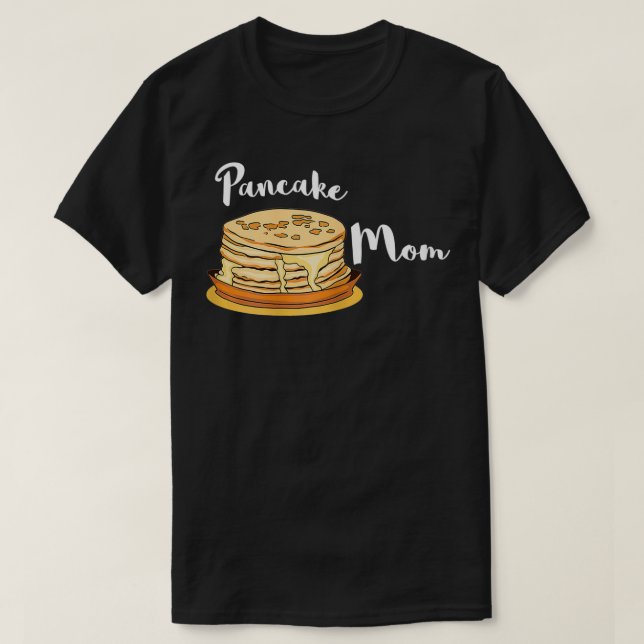 Camiseta Mujer Pancake Mamá Desayuno Madre Maple Syrup Br (Diseño del anverso)