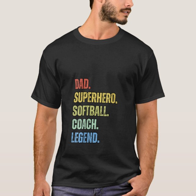 Camiseta Mujer papá Superhéroe súper héroe entrenador de So (Anverso)