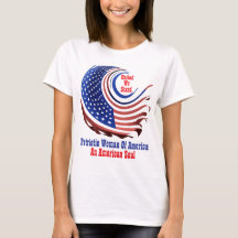 Mujer Patriótica de América Diseño Transparente