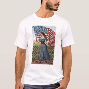 Camiseta Mujer patrióticamente vestida