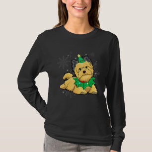 Camiseta Mujer Perro Briard Árbol de Navidad Perro