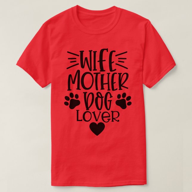 Camiseta Mujer Perro Perro Perro Perro Funny Cita De Amante (Diseño del anverso)