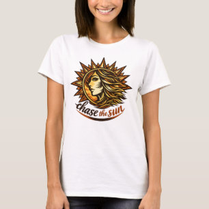 Camiseta Mujer Persigue el Sol Luz Interior Libertad Femeni