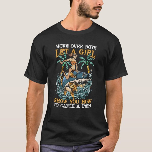 Camiseta Mujer pescadora de cachorros de lucio Angler para  (Anverso)