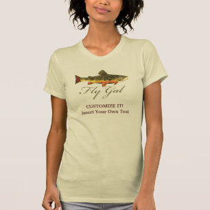 Camiseta Mujer pescadora de trucha