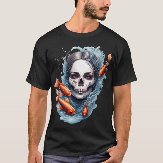Camiseta Mujer pescadora Voodoo disturbios Steampunk (Anverso)