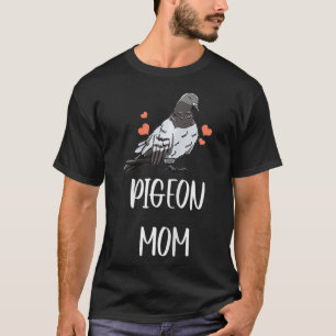 Camiseta Mujer Pigeon Mamá Patrón de hojas Girly Fowl Dove 