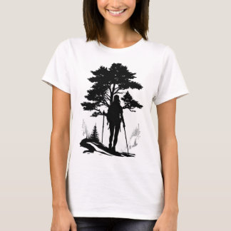 Camiseta Mujer pionera: Senderismo de pinos