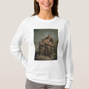 Camiseta Mujer pobre con los niños