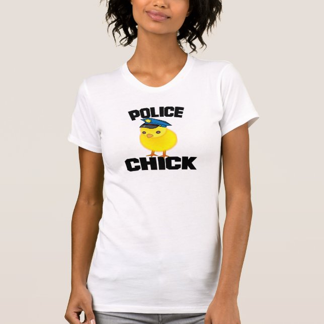 Camiseta Mujer policial (Anverso)