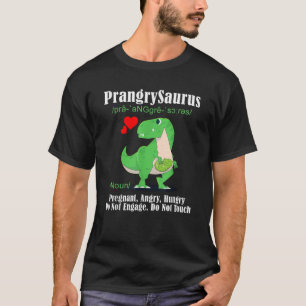 Camiseta Mujer Prangrysaurus Definición Embarazada Hun enoj