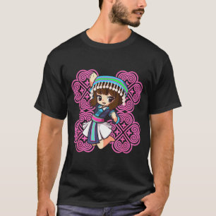 Camiseta Mujer princesa fuerte hmong miao hmoob