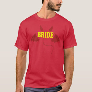 Camiseta Mujer prometida, equipo novia, novia, recién casad