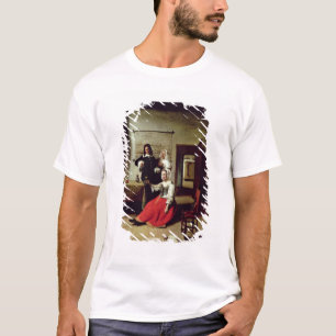 Camiseta Mujer que bebe con los soldados, 1658