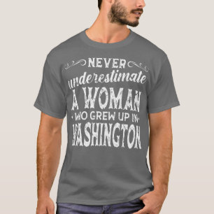 Camiseta Mujer Que Creció En Washington