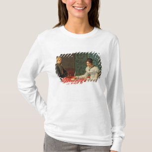 Camiseta Mujer que escribe una letra