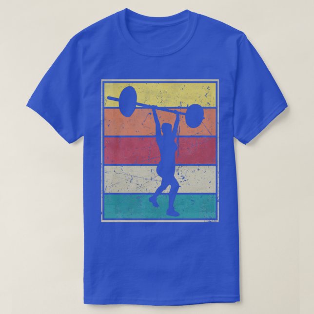 Camiseta Mujer que levanta peso en gimnasia de entrenamient (Diseño del anverso)