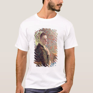 Camiseta Mujer que lleva un pañuelo verde, 1893
