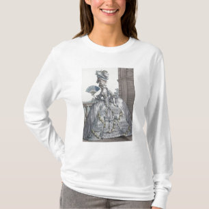 Camiseta Mujer que lleva un vestido elegante con su pelo