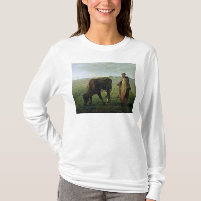 Camiseta Mujer que pasta su vaca, 1858 (Anverso)