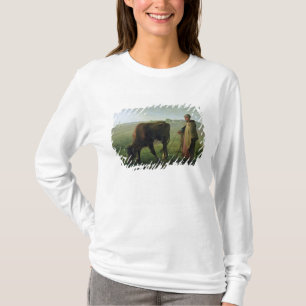 Camiseta Mujer que pasta su vaca, 1858