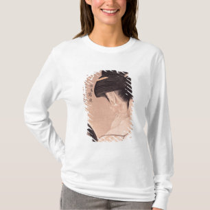 Camiseta Mujer que pone en maquillaje