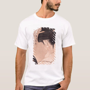 Camiseta Mujer que pone en maquillaje