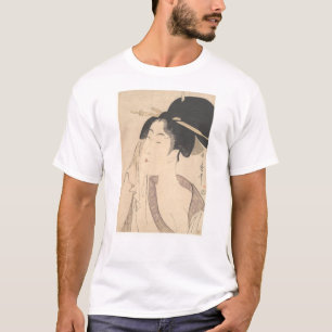 Camiseta Mujer que se relaja después de su baño