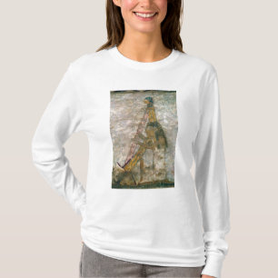 Camiseta Mujer que toca una arpa arqueada