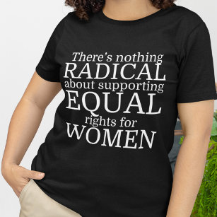 Camiseta Mujer radical cita a feminista de derechos de la m