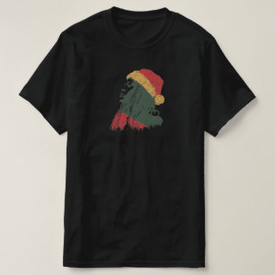Camiseta Mujer rastafari de Navidad