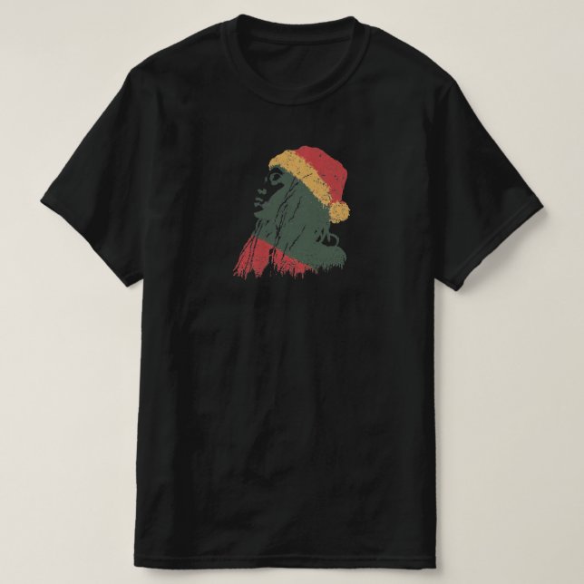 Camiseta Mujer rastafari de Navidad (Diseño del anverso)