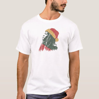 Camiseta Mujer rastafari de Navidad