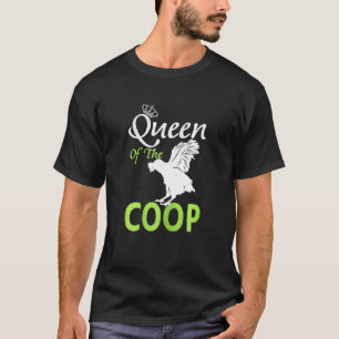 Camiseta Mujer Reina Del Gallinero Pollo Pollo
