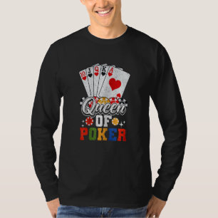 Camiseta Mujer Reina Del Poker Jugadora De Poker