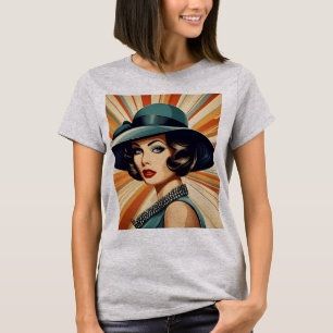 Camiseta Mujer retro vintage
