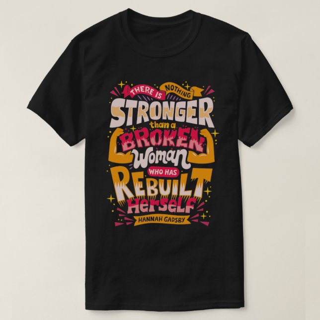 Camiseta Mujer rota (Diseño del anverso)