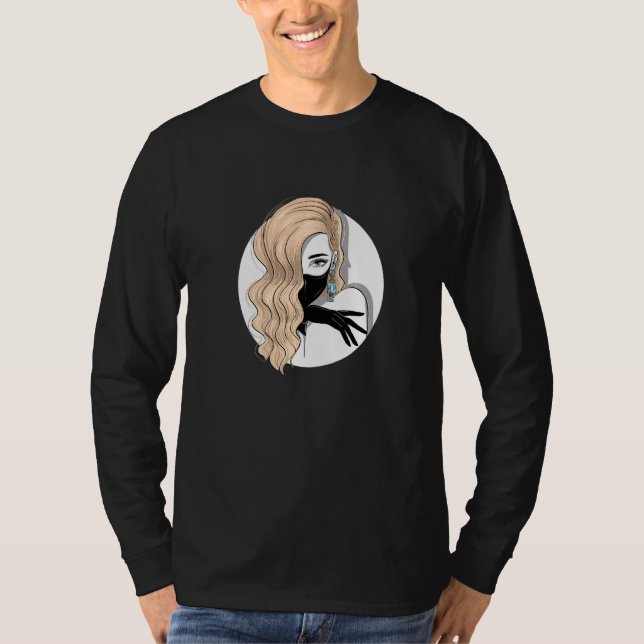 Camiseta Mujer rubia Feminista Hermosa Blondie Hai (Anverso)