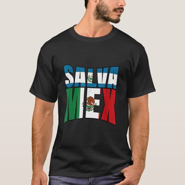 Camiseta Mujer salvadoreña mexicana El Salvador México (Anverso)
