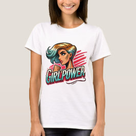 Camiseta Mujer segura - Ilustracion audaz y vibrante